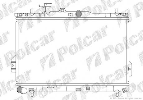 Радиатор основной Polcar 403508