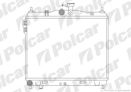 Радіатор системи охолодження Polcar 4042081