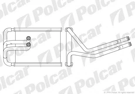 Радіатор пічки Polcar 4047N82X