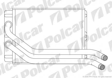 Радіатор пічки Polcar 4050N82X