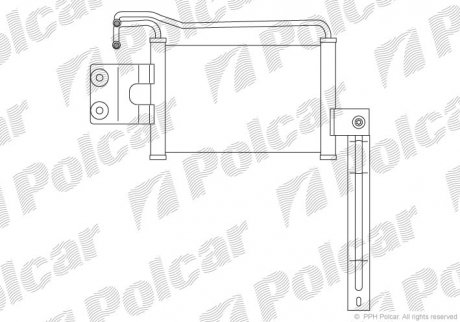 Радіатор масла Polcar 4051L81X (фото 1)