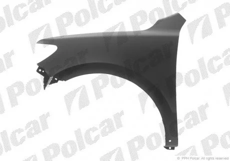 Крило переднє Polcar 405202
