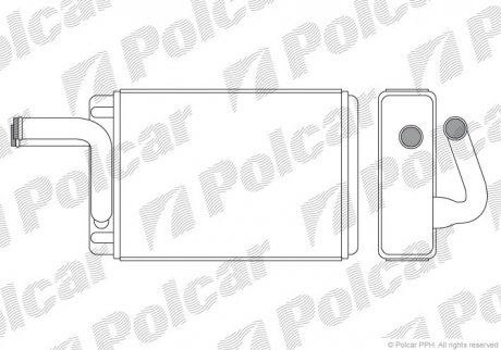 Радиатор печки Polcar 4099N81X