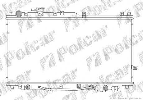 Радіатор двигуна Polcar 4111081