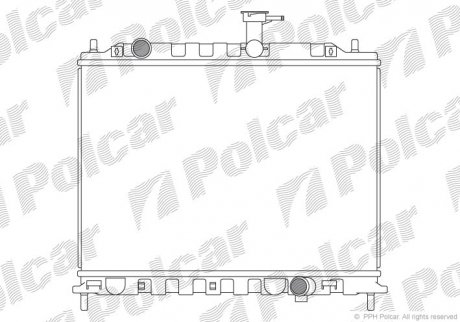Радіатор двигуна Polcar 4117083X