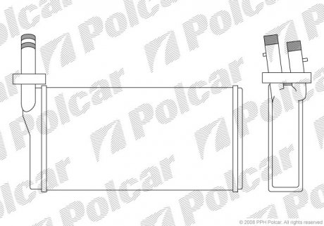 Радиатор обогрева Polcar 4207N81