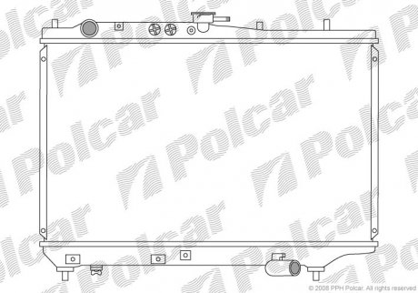 Радіатор охолодження Polcar 450408-6