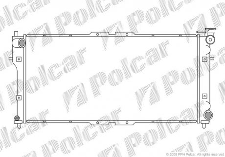 Радиатор двигателя Polcar 4516081