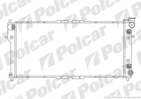 Радиатор охлаждения двигателя Polcar 4516082