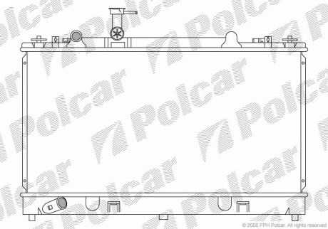 Радіатор двигуна Polcar 4519083