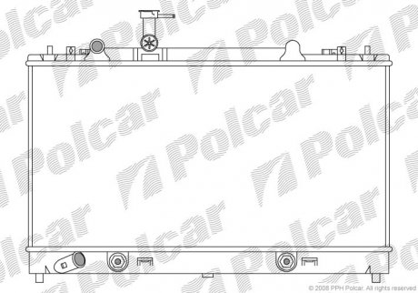 Радіатор двигуна Polcar 4519084