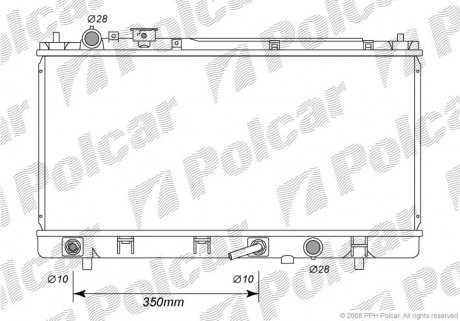 Радіатор охолодження Polcar 4540081