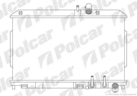 Радіатор двигуна Polcar 4548082 (фото 1)