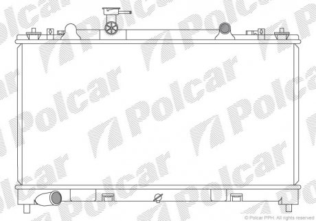 Радиатор двигателя Polcar 4560085 (фото 1)