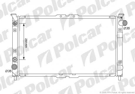 Радіатор охолодження Polcar 4577082