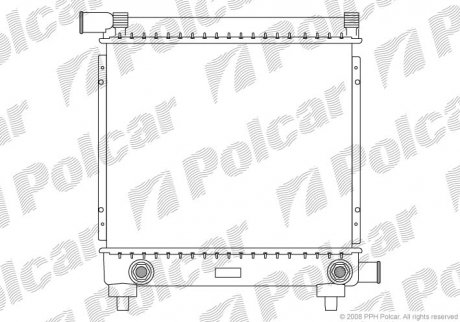 Радіатор двигуна Polcar 5001082 (фото 1)