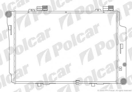 Радіатор охолодження Polcar 5002083