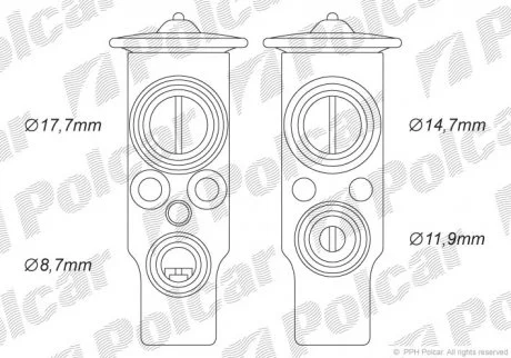 Стопорний клапан | MERCEDES W210 Polcar 5002KZ-2