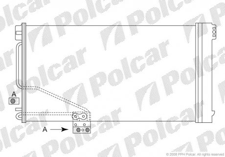 Радіатор кондиціонера Polcar 5003K8C1S