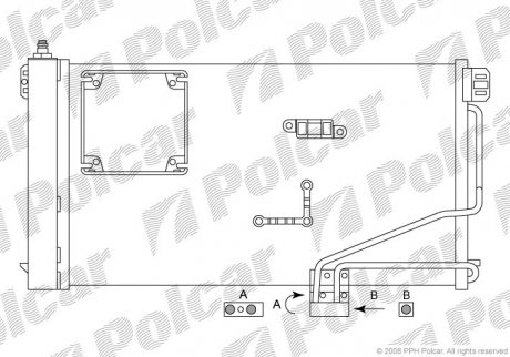 Радиатор кондиционера Polcar 5003K8C2S (фото 1)