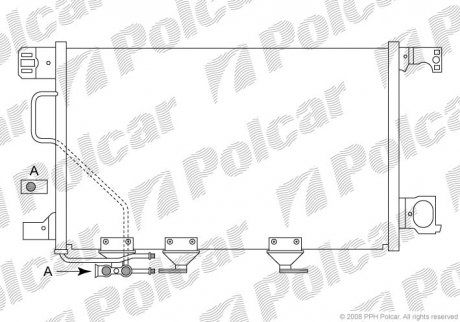 Радіатор кондиціонера SRL Polcar 5003K8C3S