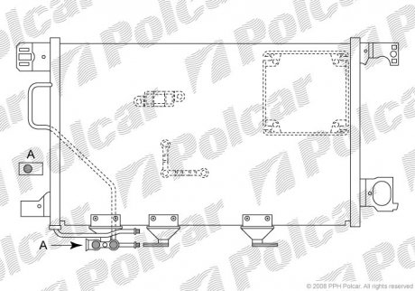 Радіатор кондиціонера Polcar 5003K8C4 (фото 1)