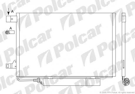 Радіатор кондиціонера Polcar 5006K81X