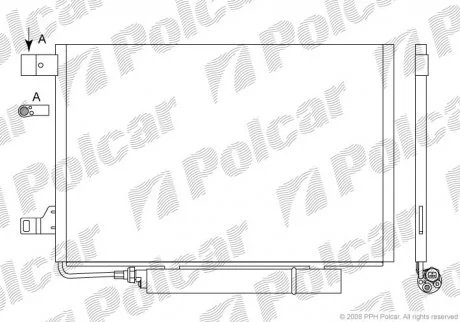 Радіатор кондиціонера Polcar 5006K81X