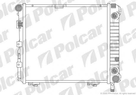 Радіатор двигуна Polcar 50140801 (фото 1)