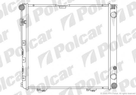 Радіатор двигуна Polcar 50140802