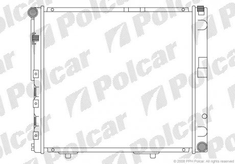 Радіатор двигуна Polcar 501408 (фото 1)