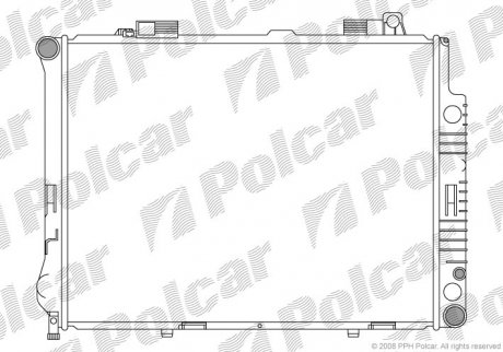 Радіатор двигуна Polcar 5015085