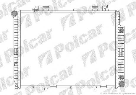 Радиатор двигателя Polcar 5015086 (фото 1)