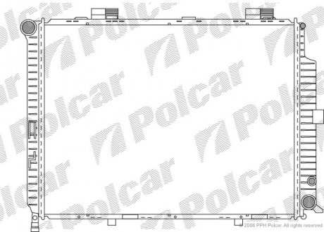 Радіатор охолодження Polcar 5015087