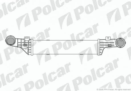 Радиатор воздуха (интеркулер) Polcar 5015J82 (фото 1)