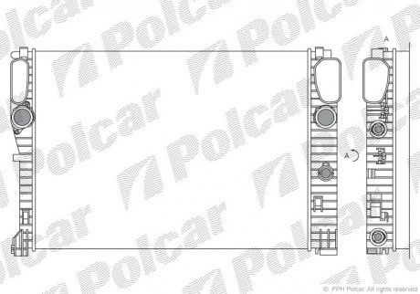 Радіатор охолодження Polcar 5016081