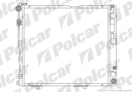 Радіатор охолодження DB 124 2.5D/3.0D 93-96 Polcar 50240803