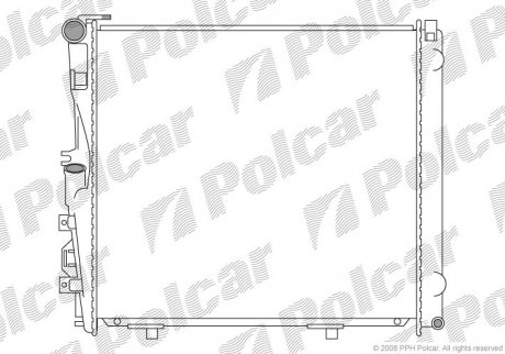 Радиатор двигателя Polcar 502408