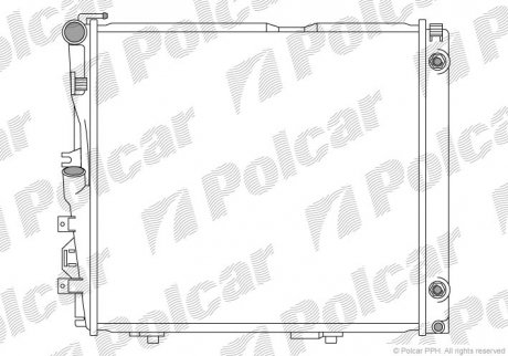 Радіатор охолодження Polcar 502408A0