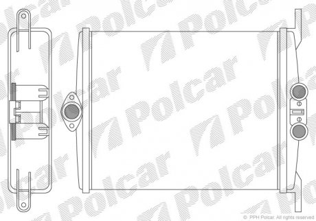 Радиатор печки Polcar 5024N81