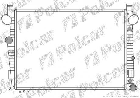 Радіатор охолодження Polcar 5025082X