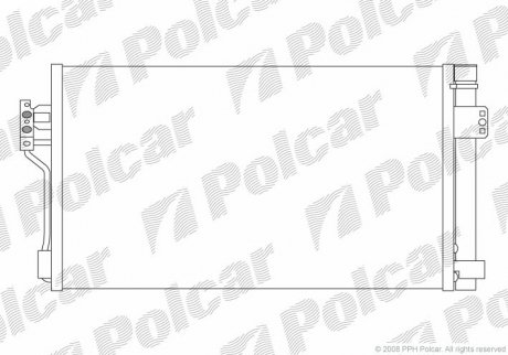 Радиатор кондиционера Polcar 5040K8C1S (фото 1)