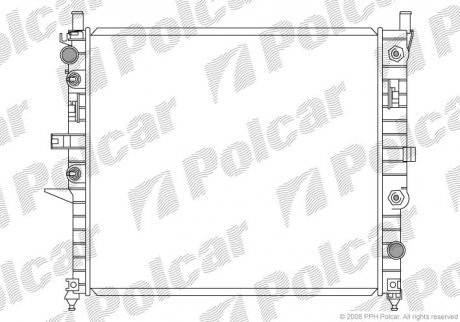 Радіатор охолодження Polcar 5044081