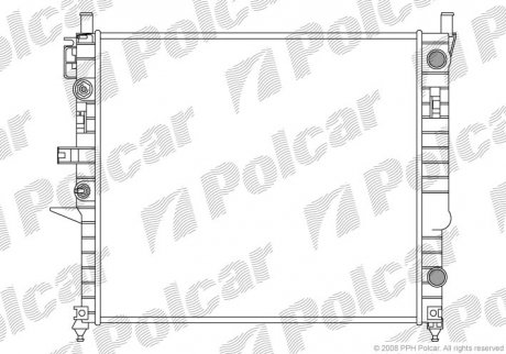 Радіатор кондиціонера Polcar 5044082