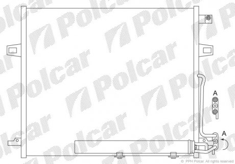 Радіатор кондиціонера Polcar 5045K8C1