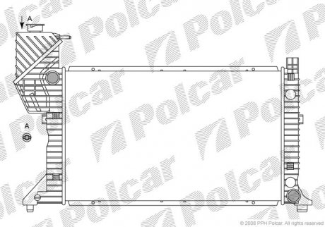 Радиатор двигателя Polcar 5062083 (фото 1)