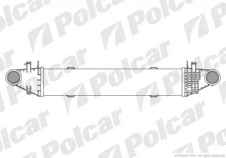 Радіатор повітря (інтеркулер) Polcar 5070J83