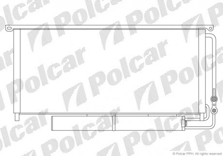 Радиатор кондиционера Polcar 5096K8C1