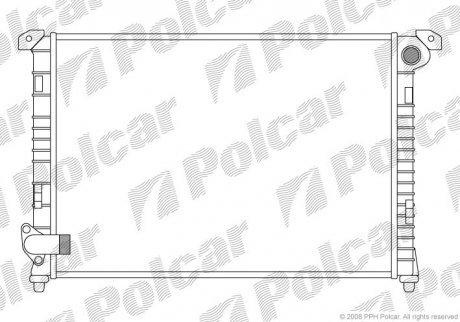 Радіатор охолодження Polcar 5101081