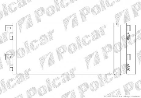 Радиатор кондиционера Polcar 5101K8C1